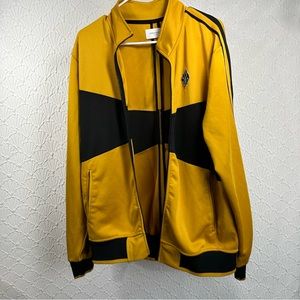 Ovadia & Sons Men’s Gold & Black Track Suit Jacket Size Large